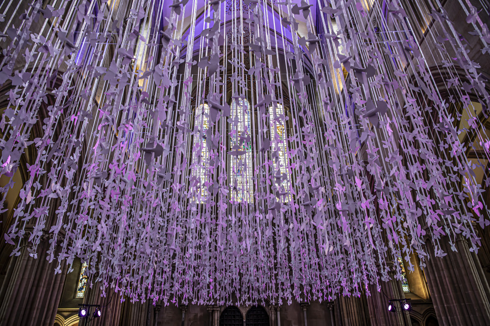 Wells Cathedral’s Peace Doves installation, nominated for Tourism Event of the Year, brings light and unity to the local community Wells Cathedral’s Peace Doves installation, nominated for Tourism Event of the Year, brings light and unity to the local community