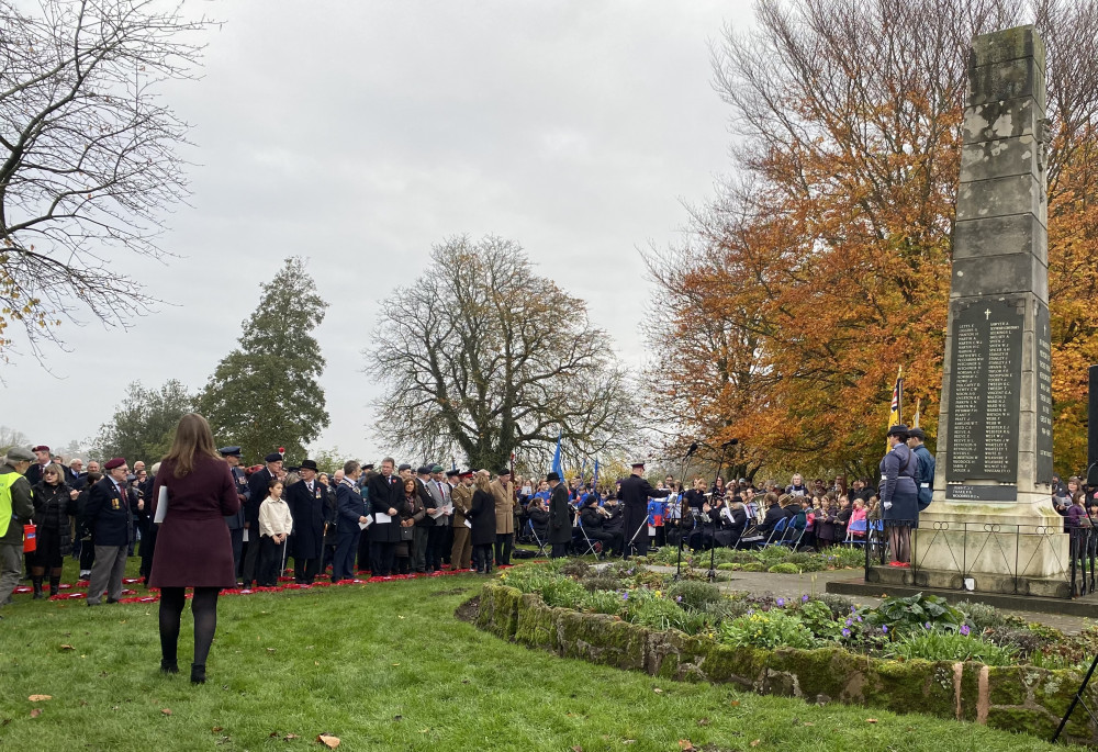 Hundreds of residents headed to the war memorial in Abbey Fields to mark Remembrance Sunday 2024 (images by James Smith)