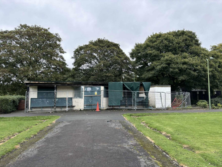 The bowls pavilion at Victoria Park, Tunstall, could be demolished if plans are approved (Image via planning application).