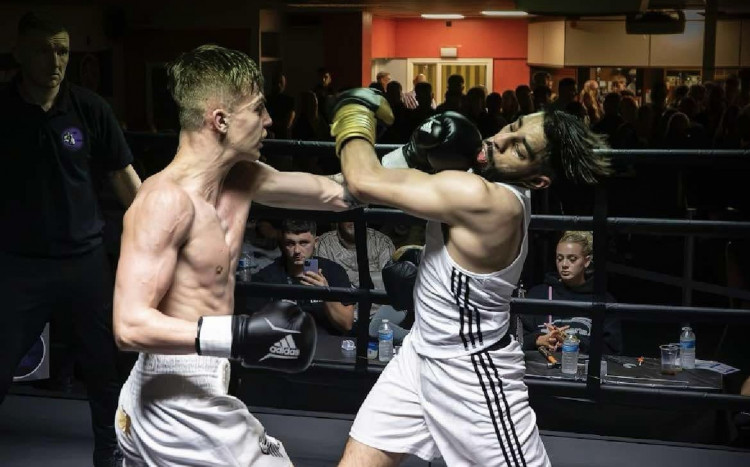 Cian O’Gara in action at a recent fight. All photos: Ritchie Arrowsmith