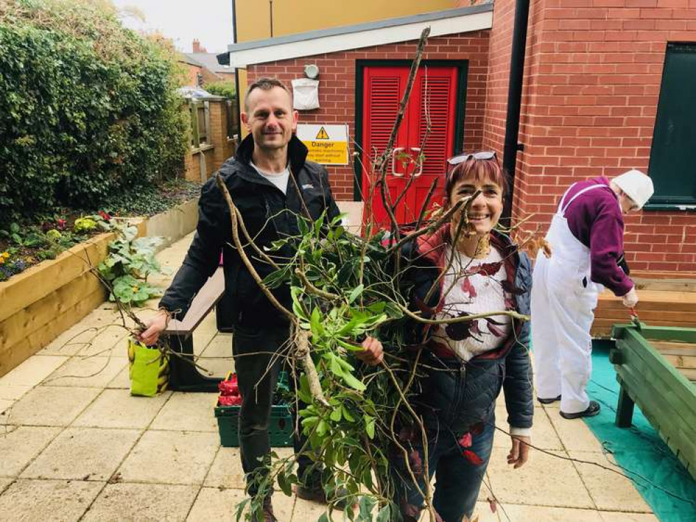 Gardeners bring fresh supplies