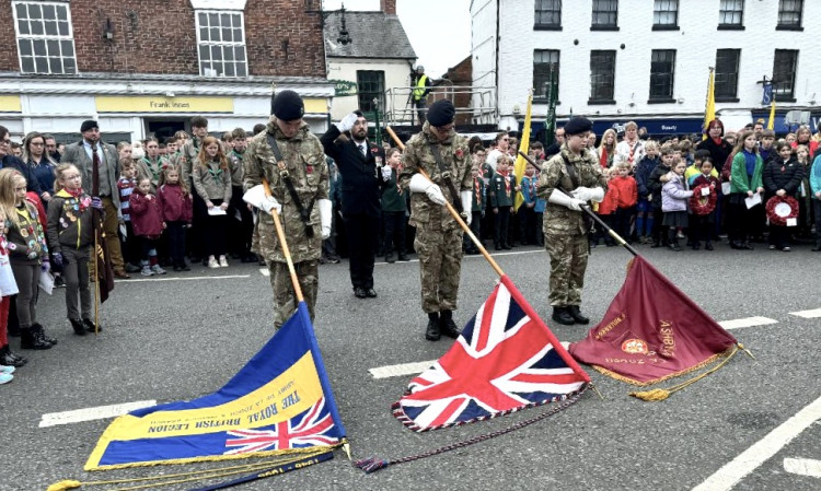 Remembrance Sunday was marked at Ashby's War Memorial in Market Street on Sunday. Photos and video: Ashby Nub News