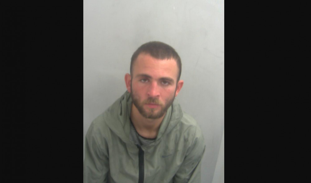 Joshua Hirst, 28, of no fixed address, has been jailed for 12 months. (Credit: Essex Police)