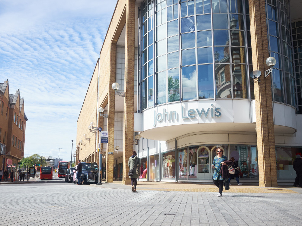 John Lewis Kingston is located adjacent to Kingston Bridge and The Bentall Centre (Credit: Nub News)