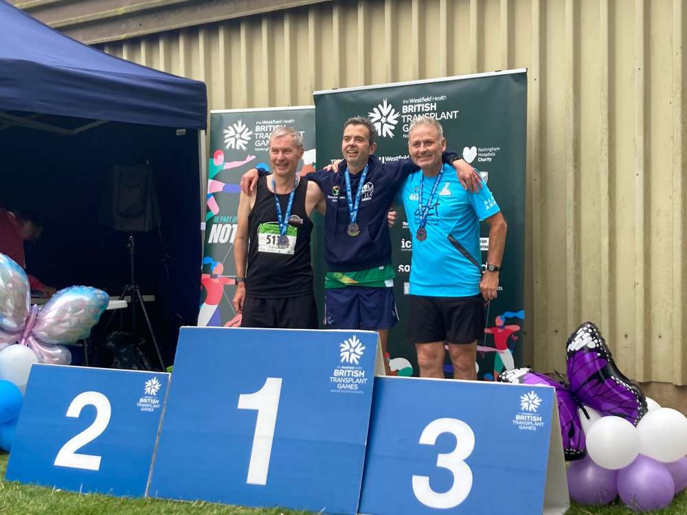 David Marchant (right) at the British Transplant Games.