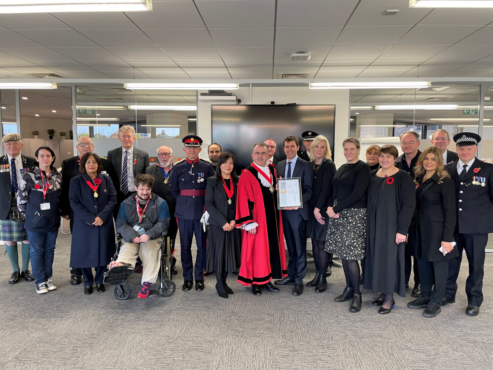 Ealing Council's commitment to support the Armed Forces community has been recognised with the highest employer accreditation award from the Ministry of Defence (credit: Ealing Council).