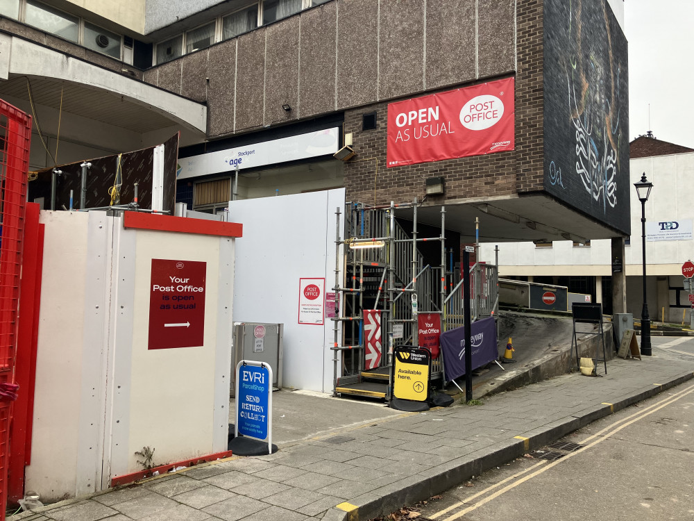 Stockport Post Office is one of 115 branches which could face closure or transferral to retail as the company looks to reduce central costs (Image - LDRS)