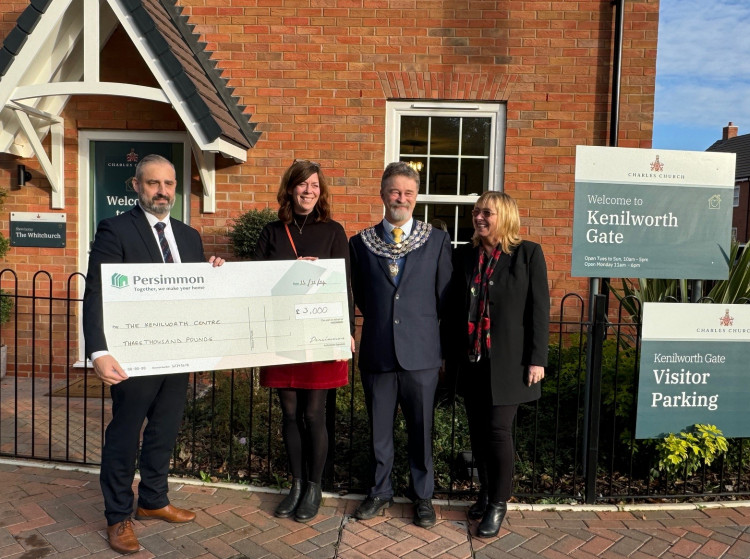 A community centre in Kenilworth has benefited from a cheque presentation. 