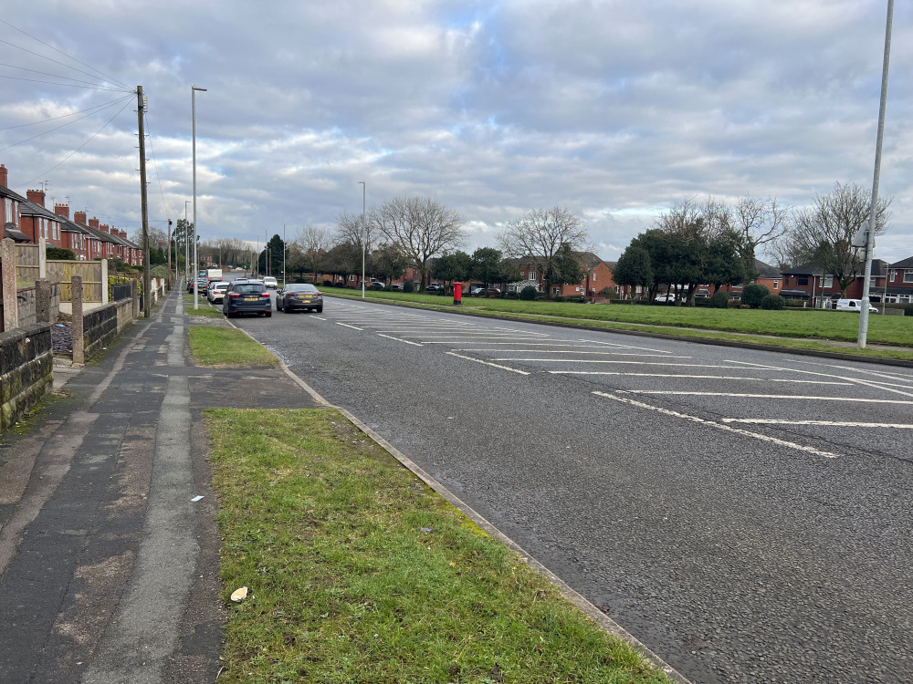 Police searched homes off Sandon Road, Meir, this morning (Nub News).