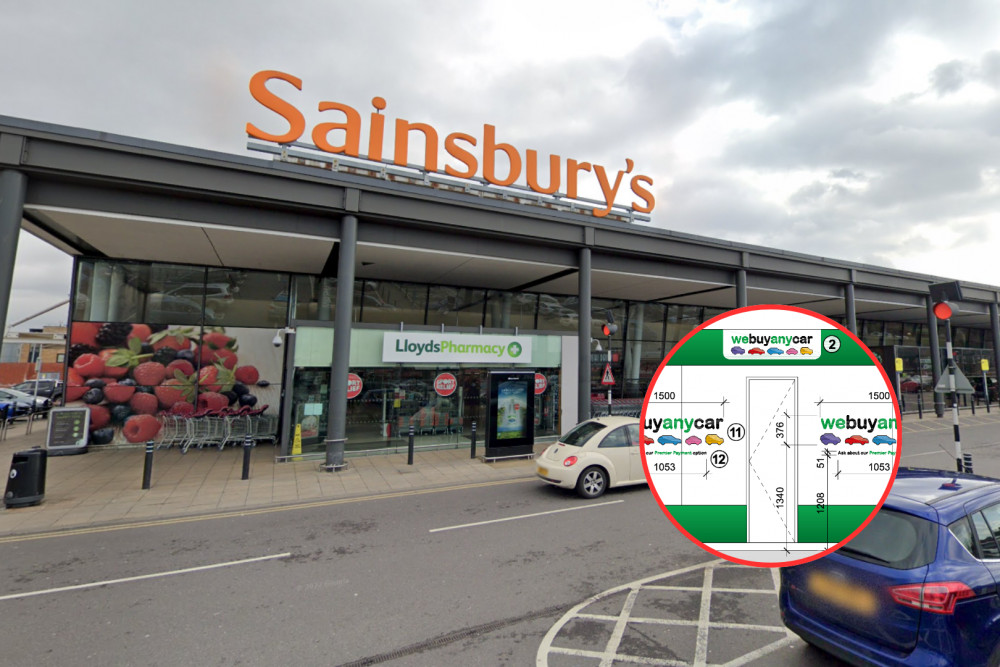 The car selling service could bring one if its pods to Sainsbury's on Lower Richmond Road (credit: Google Maps & Planning application).