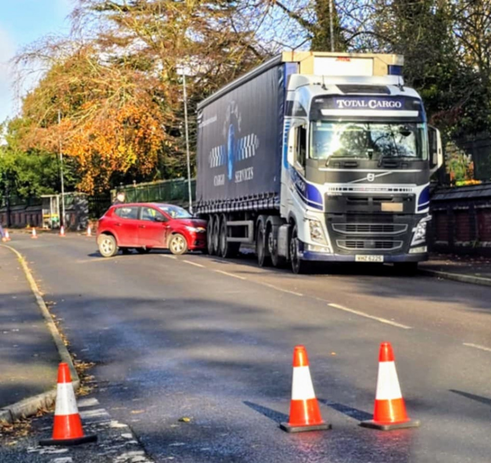 On Thursday 14 November, Cheshire Police received reports of a collision on Broad Street, close to its junction with Ford Lane (Photo: Julie Vincent-Geoffrey).