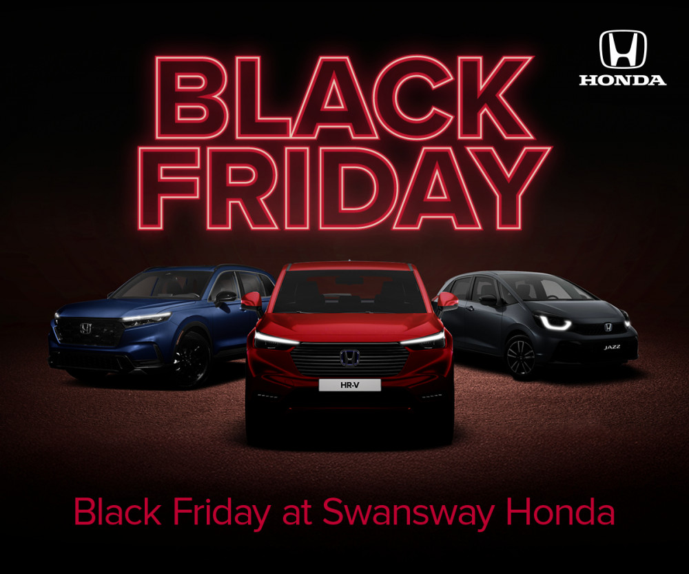 Get the best deal with Swansway Honda Stockport’s Black Friday offers available between 22nd to 29th November! (Image - Swansway Motor Group)