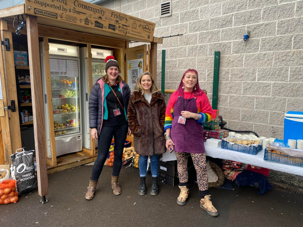 Volunteers from Shepton Mallet Community Fridge, one of the grant recipients, working to reduce food waste and support local families.