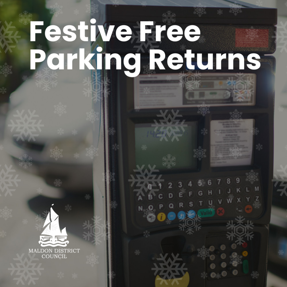 Parking will be free on a number of dates leading up to Christmas. (Credit: Maldon District Council)