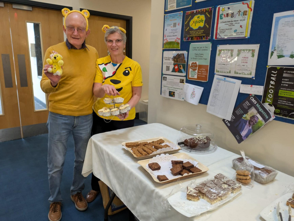 Mark and Carolyn Barker at today's event at St Peter's church hall in Elworth. (Photo: Nub News) Mark and Carolyn Barker at today's event at St Peter's church hall in Elworth. (Photo: Nub News)