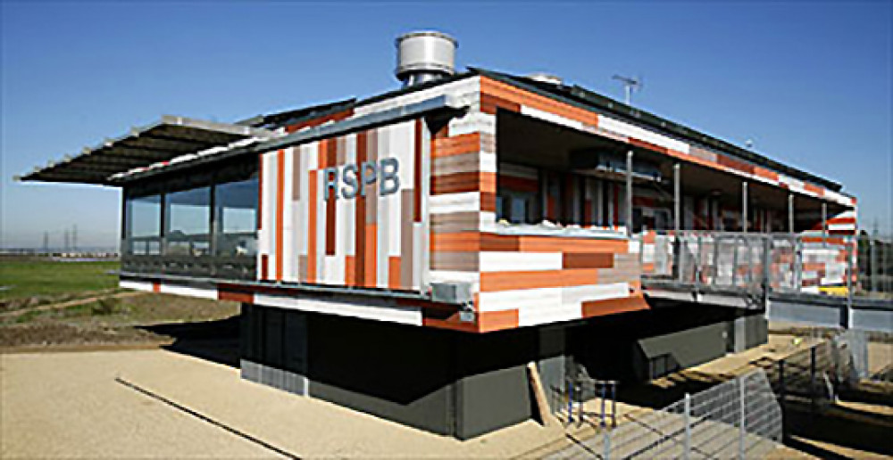 The visitor centre at Rainham Marshes.