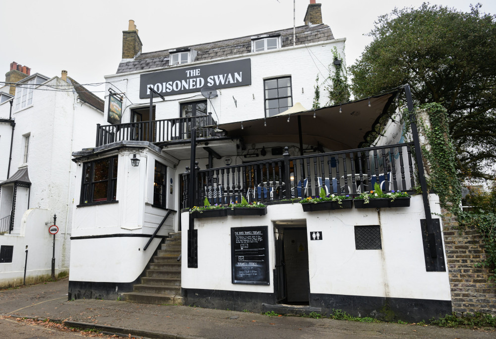 'The White Swan', in Twickenham is being renamed to 'The Poisoned Swan' (image via SWNS)