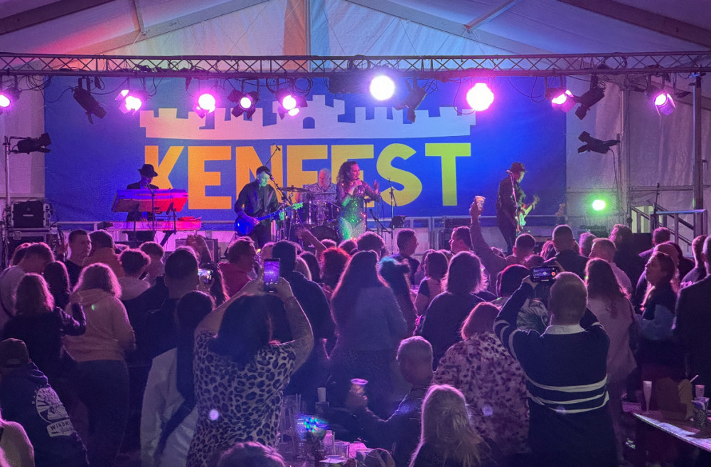 Visitors were treated to 18 live music acts on the HMV Empire Stage at this year's KENFEST (image via KRFC)