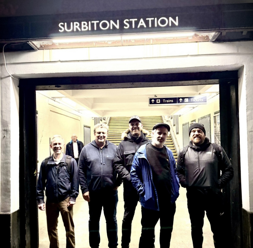 Kingston's Proper Bloke's Club weekly walk starts at Surbiton Station at 6.30pm every Tuesday (Credit: The Proper Bloke's Club)