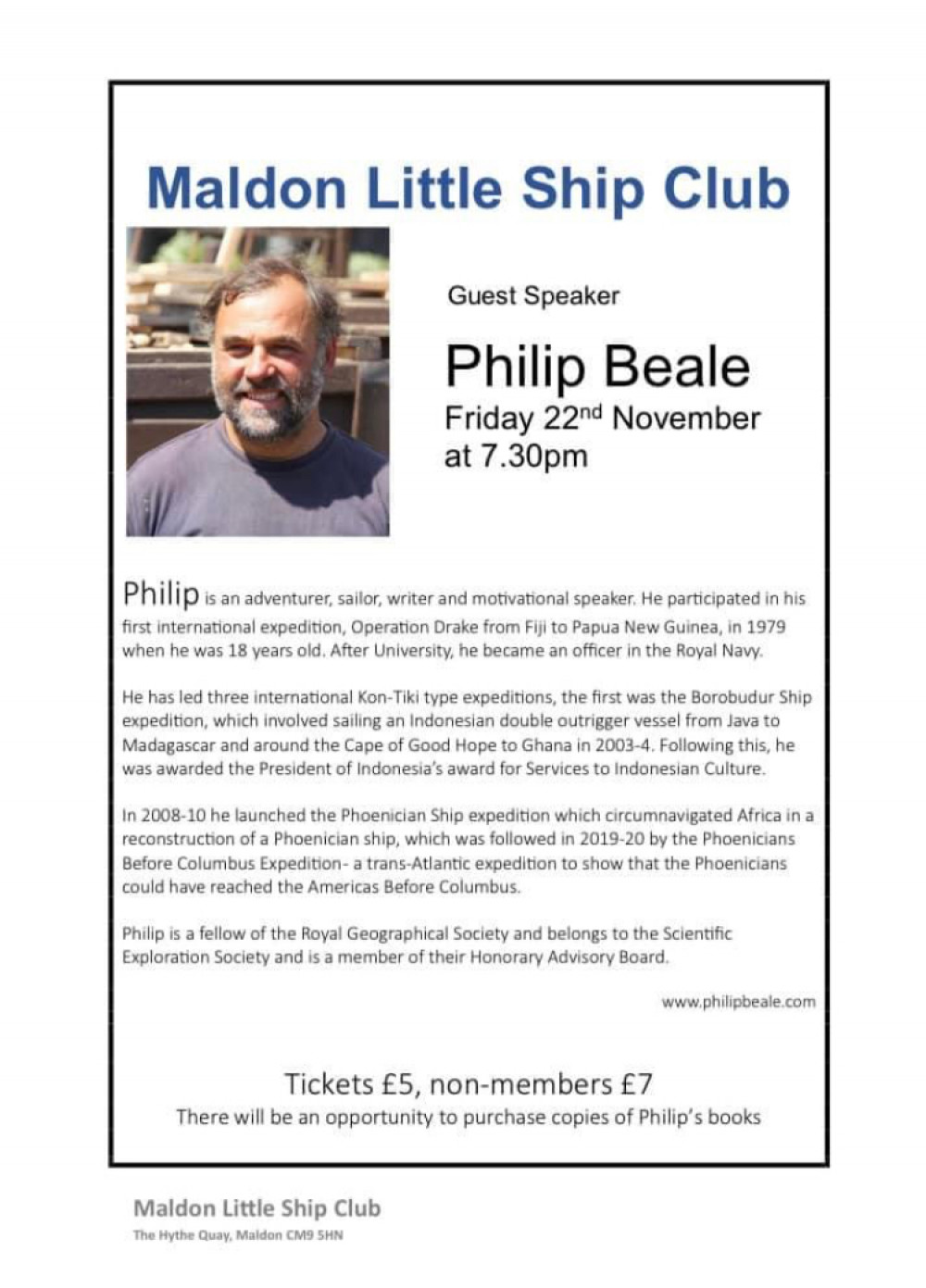 Philip Beale special guest speaker 