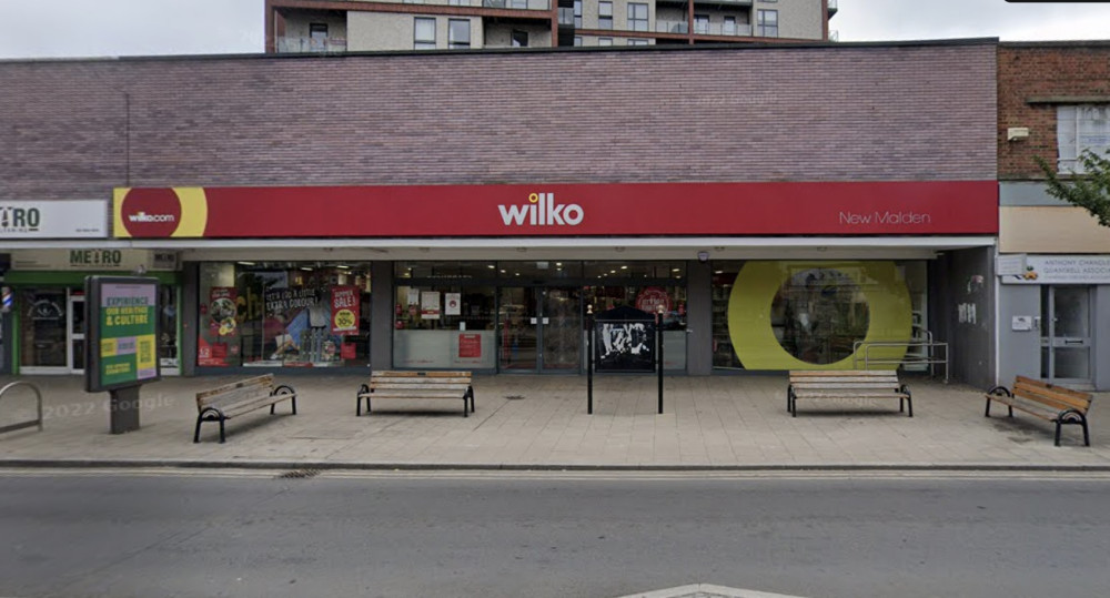 New Malden's Wilko closed in September last year (Credit: Google Maps)