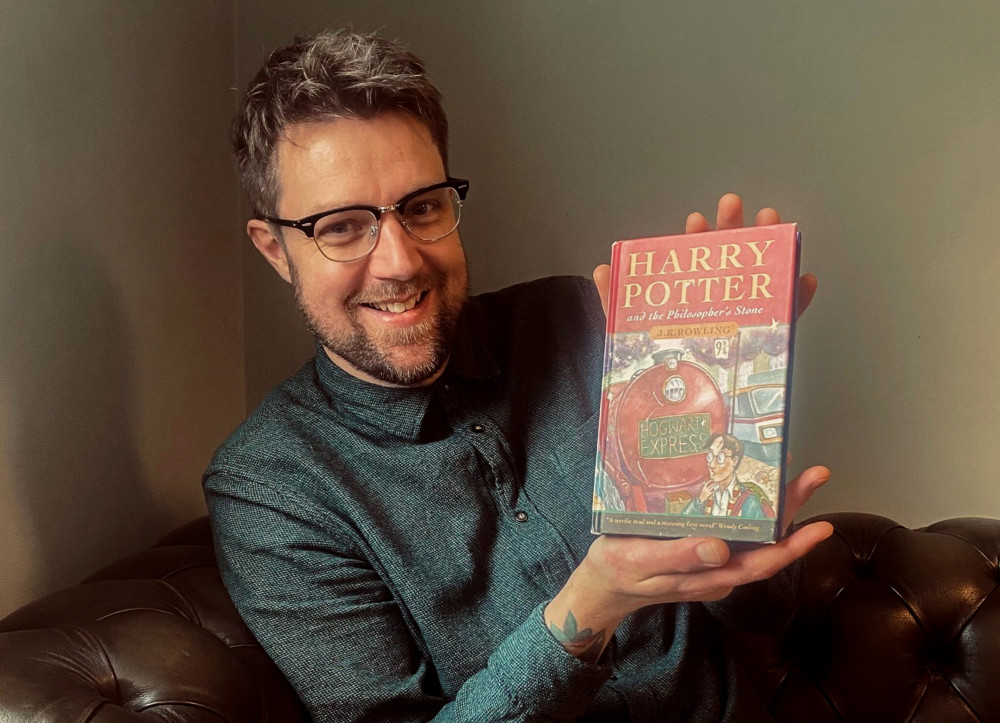 The first edition is one of only 500 hardback copies published in the first ever Potter book print-run in 1997 (image via SWNS)