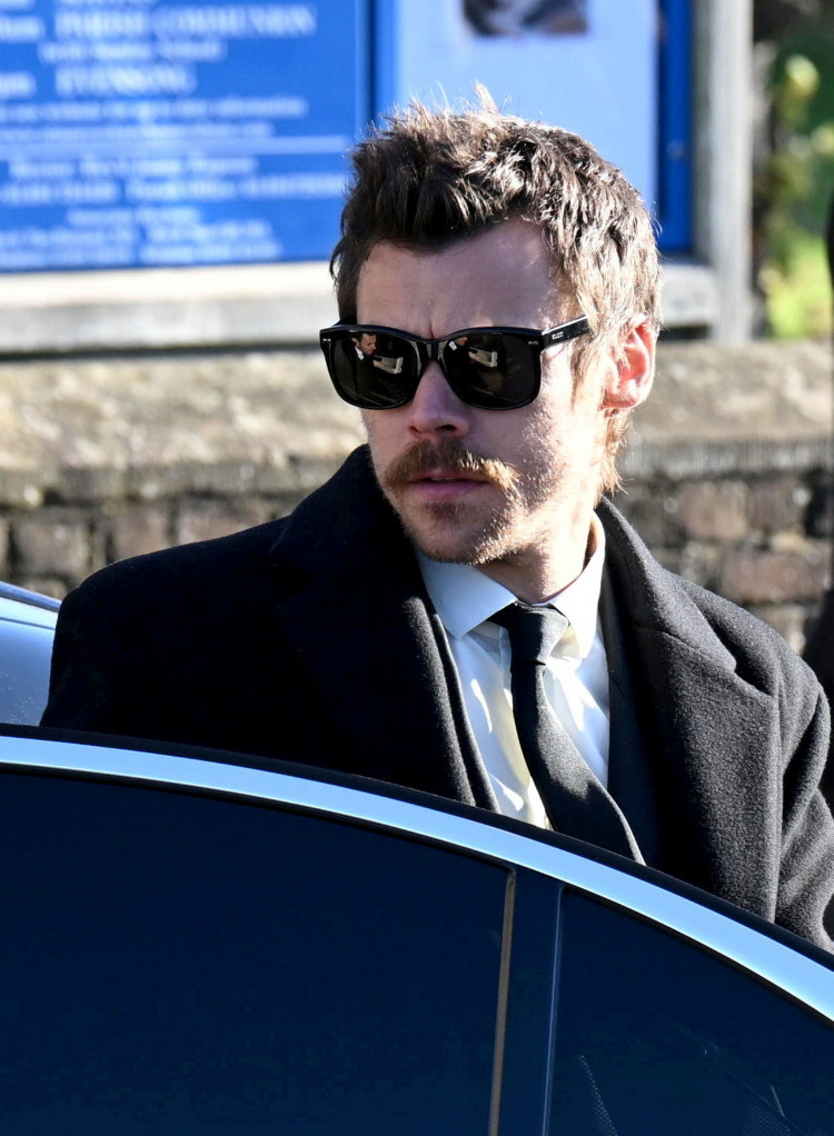 Holmes Chapel's Harry Styles arriving at the funeral of his former One Direction band mate, Liam Payne yesterday (Wednesday). (Photo: SWNS)  