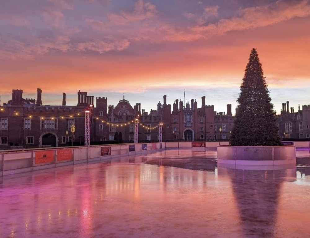 Hampton Court Palace's ice rink opens on 22 November (credit: Historic Royal Palaces).