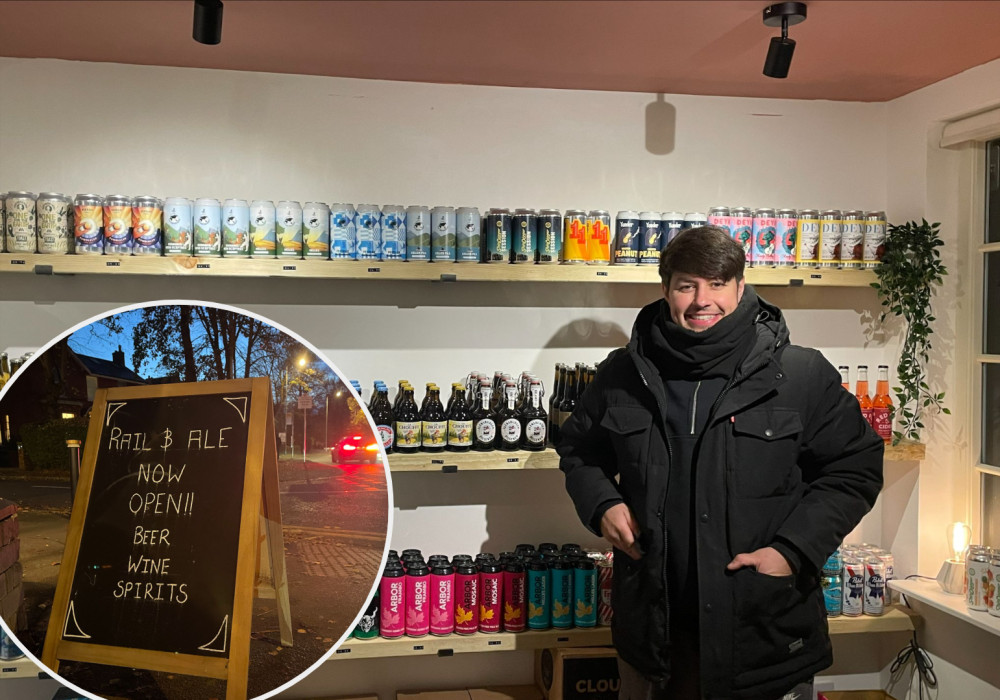 A new alcohol store has opened in Heaton Moor. Rail and Ale sells beers, wines and much more - we spoke to owner Nadeem to learn more (Images - Alasdair Perry)