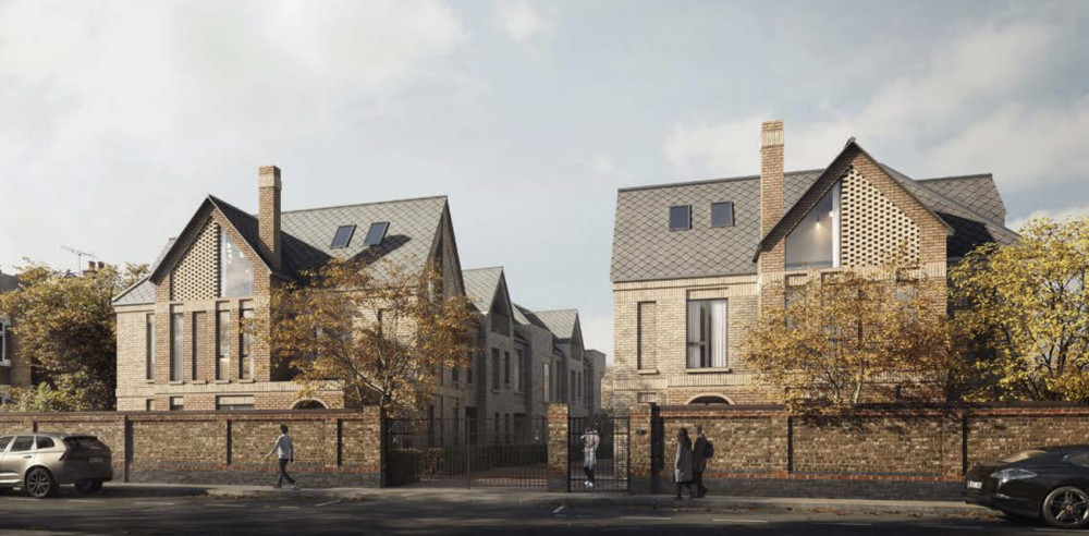 An artist impression of the proposed nine homes in Golden Manor, Hanwell (credit: Planning application).