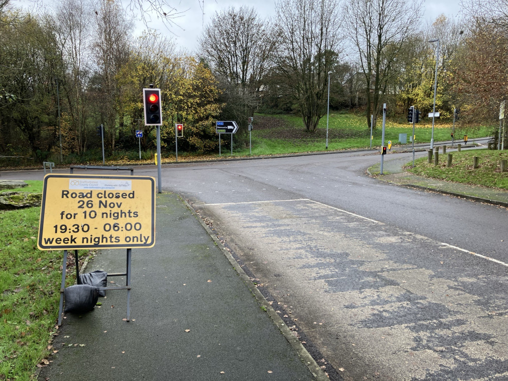 The works, in Silverdale, will begin on Tuesday 26 November (Staffordshire County Council). The works, in Silverdale, will begin on Tuesday 26 November (Staffordshire County Council).