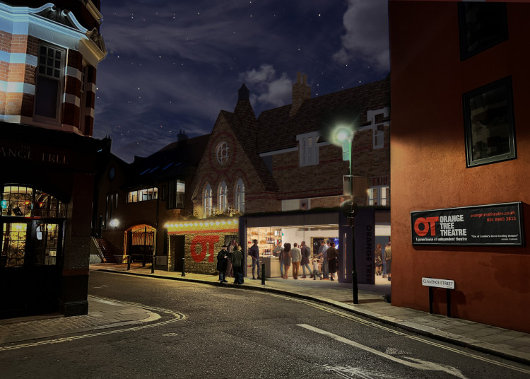 An artist impression of the redeveloped Orange Tree Theatre (credit: Allies and Morrison).
