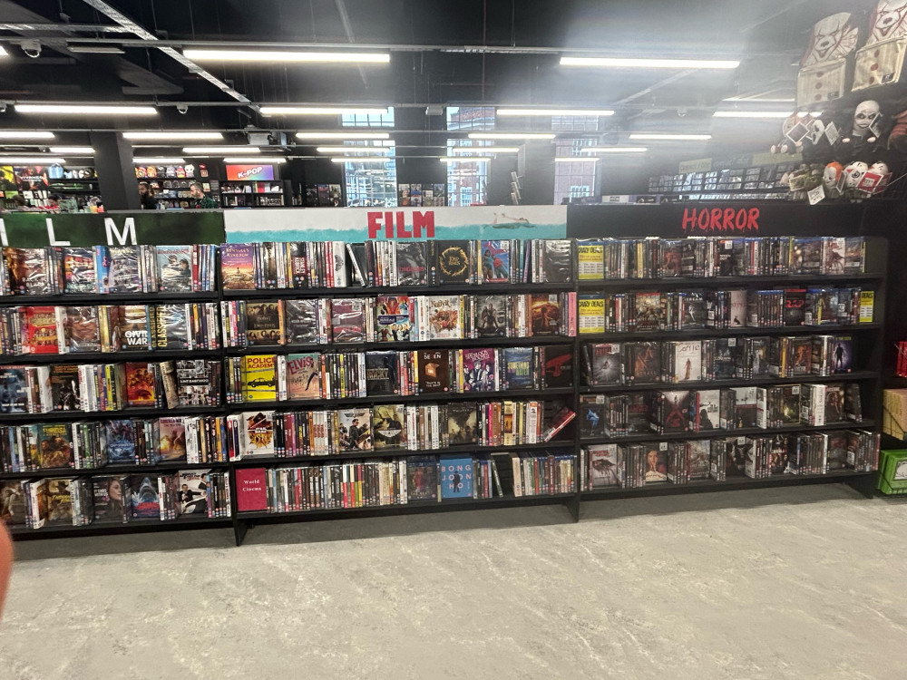 The new HMV sells DVDs (Credit: Tilly O'Brien)