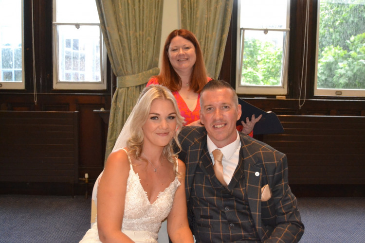 Local celebrant, Jo Sutton, at a recent wedding. (Photo: Swift Cheshire) 