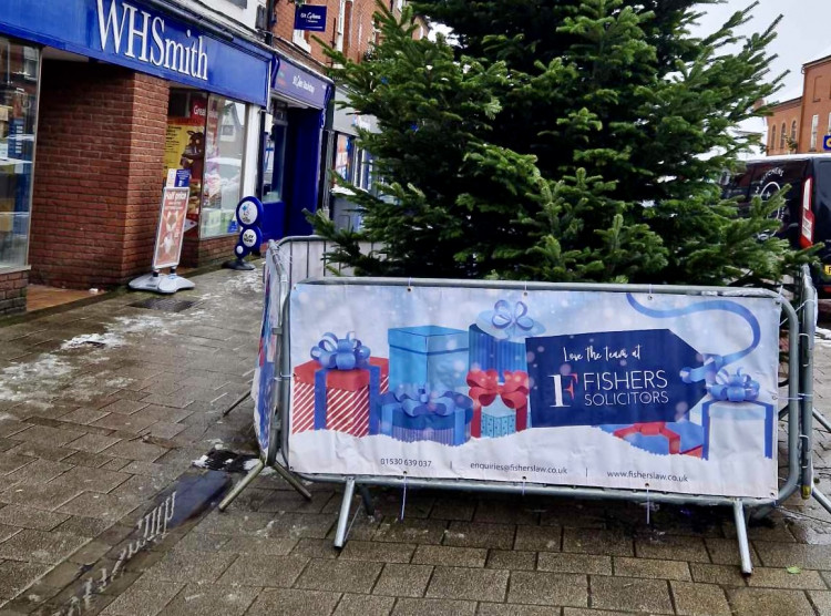 Fishers have sponsored Ashby's tree for the fourth year. Photos: Fishers Solicitors