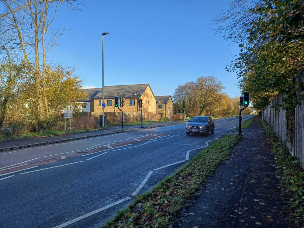 Entrance To The Kingsfield Estate On The A39 Wells Road In Glastonbury. CREDIT: Daniel Mumby. 