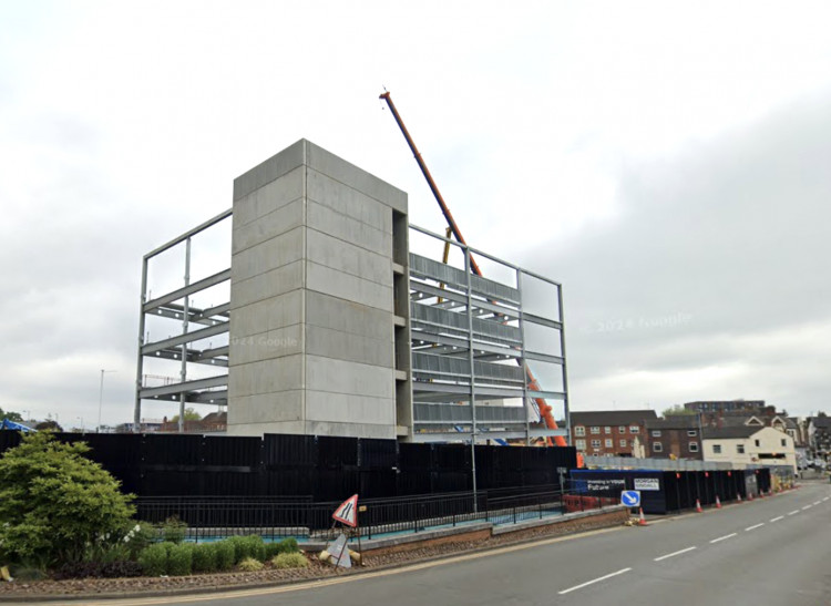 The new Castle car park is due to open in January (Google).