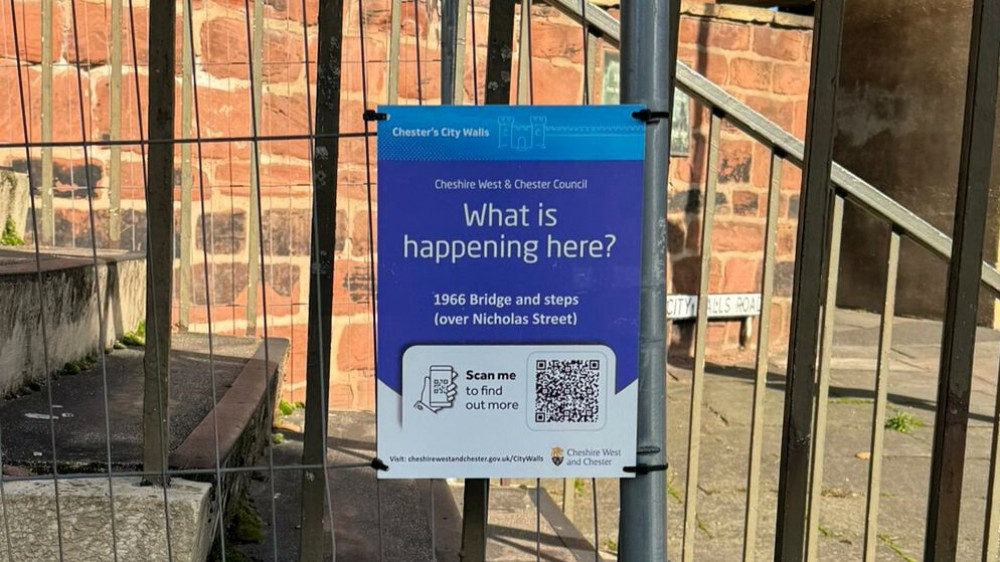 The revamped webpage has behind the scenes information on work that is taking place on the City Wall every day of the year (Image via: Cheshire West and Chester Council)