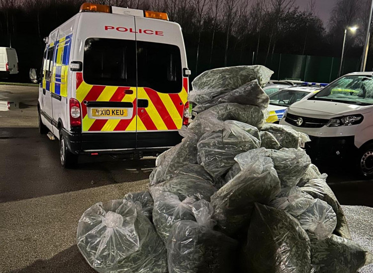 Police carried out a warrant on St Michael's Road, Tunstall, last week (Staffordshire Police).