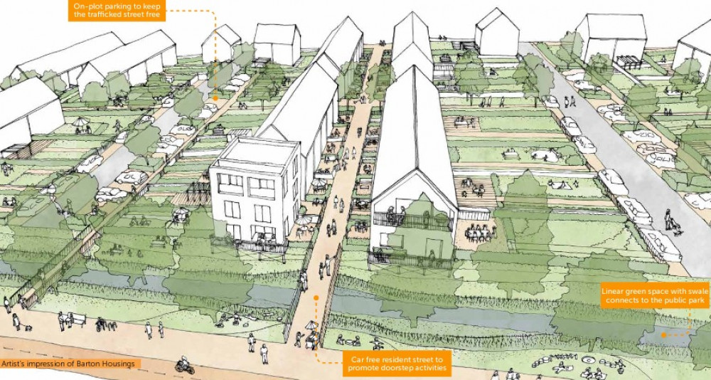 Artist's Impression Of Housing Within The Selwood Garden Community In Frome (image by NVB Architects)