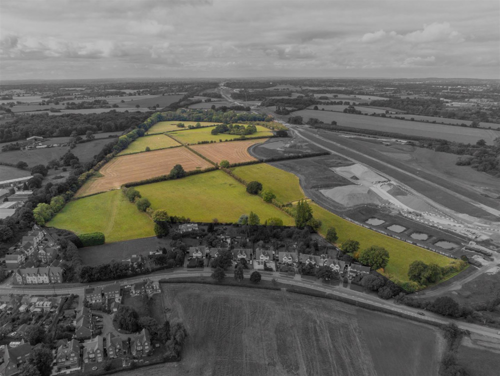 The 62.19 acres of farmland sits behind Coventry Road (image via RightMove)