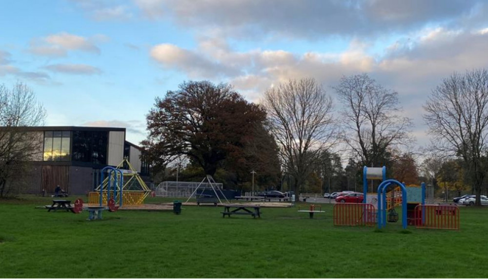 The current play equipment at Castle Farm (image by Warwick District Council)