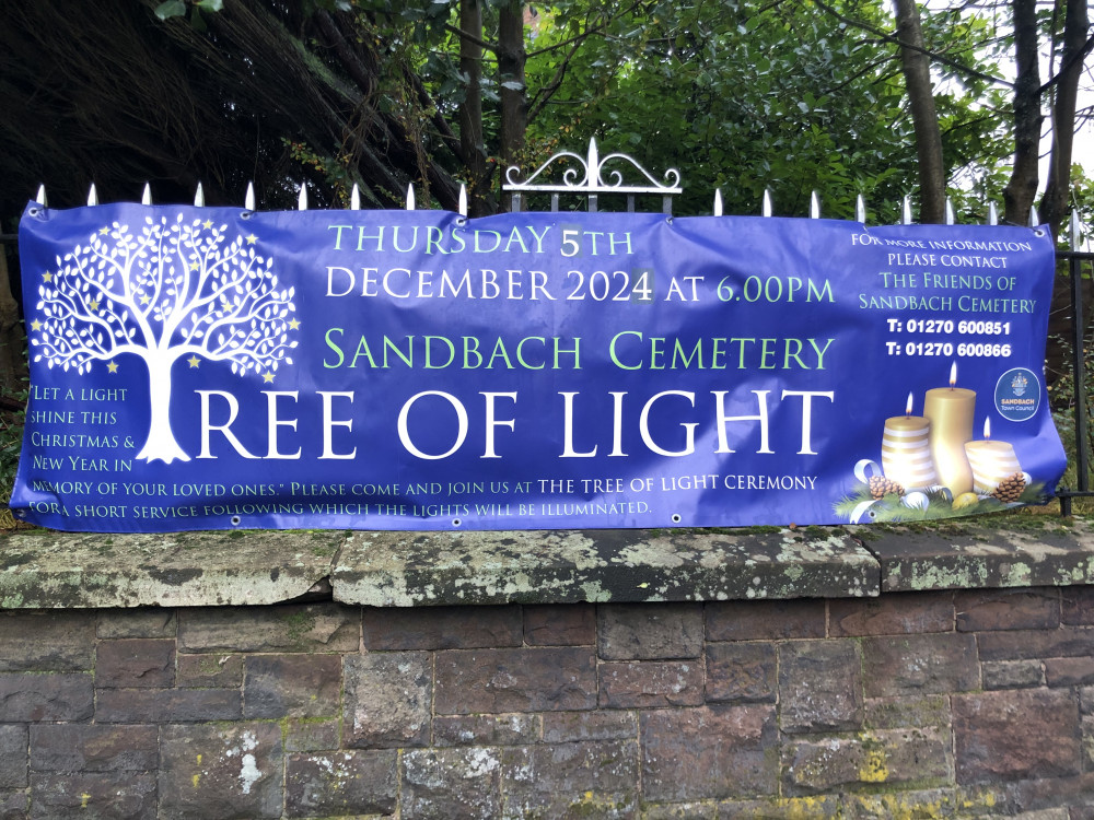 Friends of Sandbach Cemetery Tree Of Light Ceremony Friends of Sandbach Cemetery Tree Of Light Ceremony