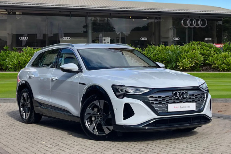 This stunning Approved Used Audi Q8 E-Tron is now available at Stoke Audi (Swansway Group).