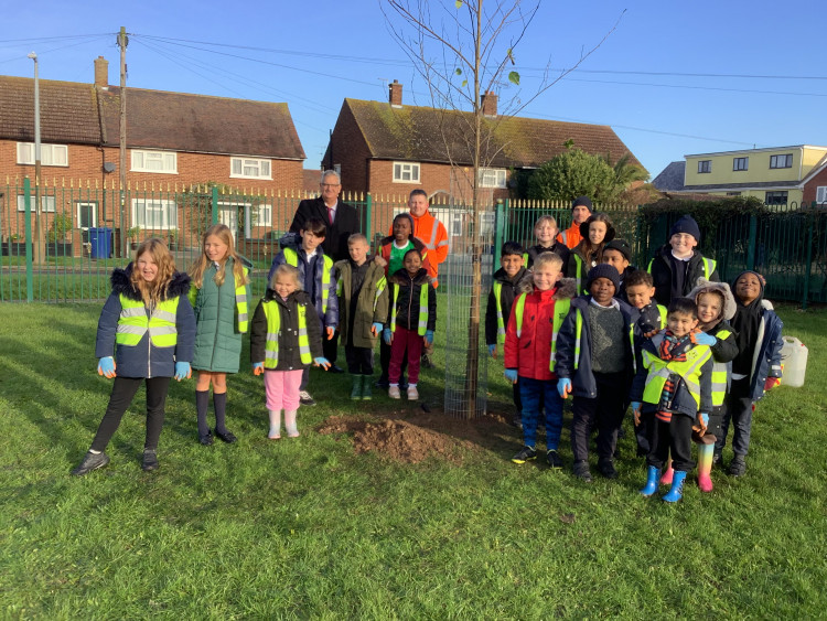 Today's tree-planting. 