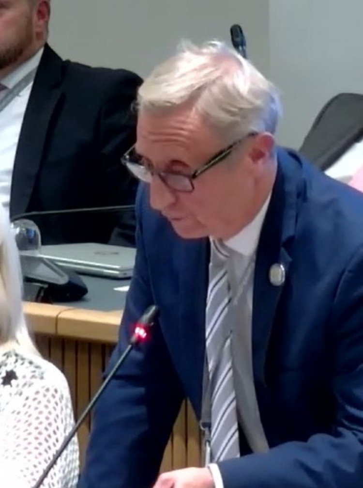 Cllr Barry Johnson failed to get a definitive answer to pylon poser