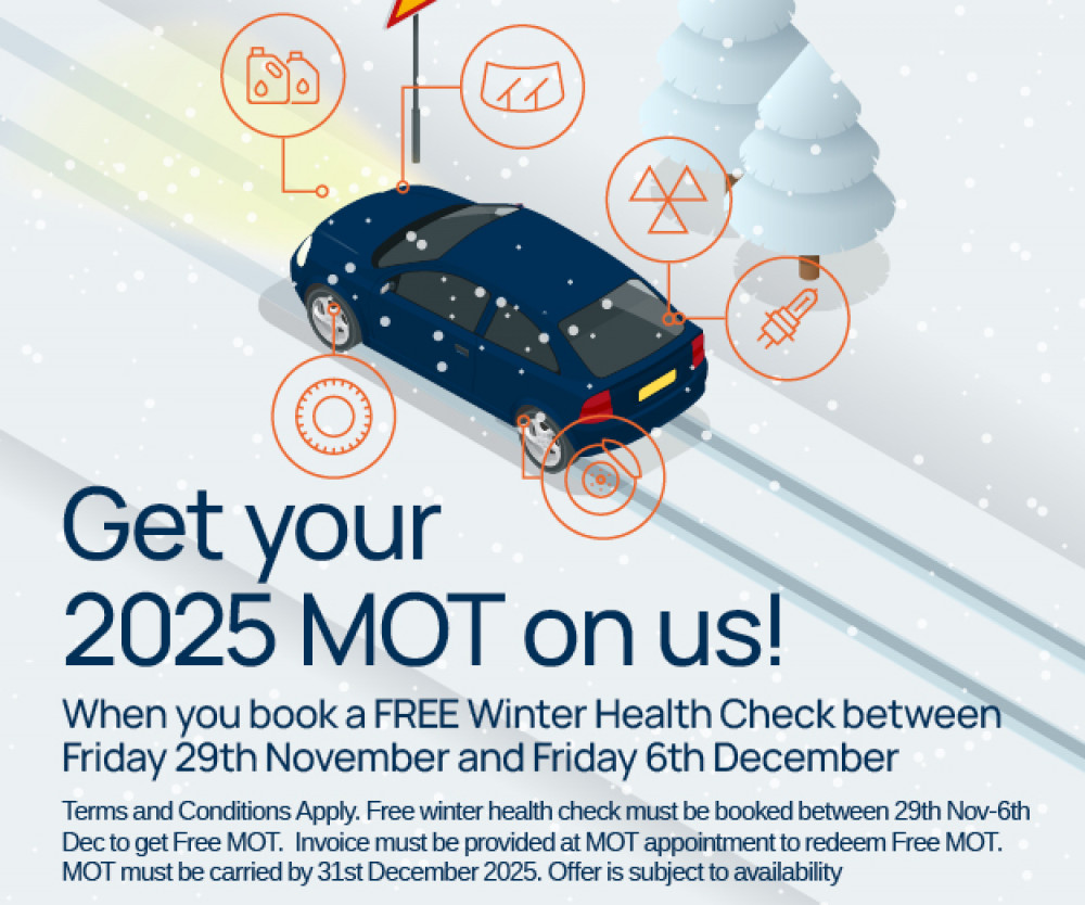 Swansway Stockport is offering free winter health checks for your car, plus your next MOT for free (Image - Swansway Garages)