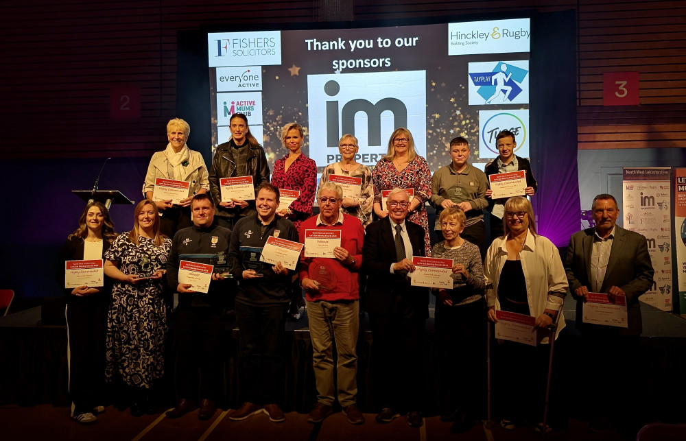 The winners from the Let's Get Moving Awards. Photo: North West Leicestershire District Council The winners from the Let's Get Moving Awards. Photo: North West Leicestershire District Council