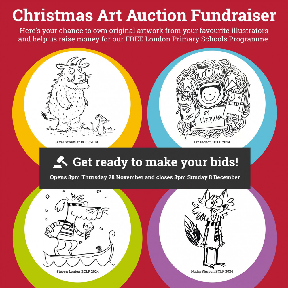 Barnes Children's Literature Festival Christmas Art Auction Fundraiser Barnes Children's Literature Festival Christmas Art Auction Fundraiser