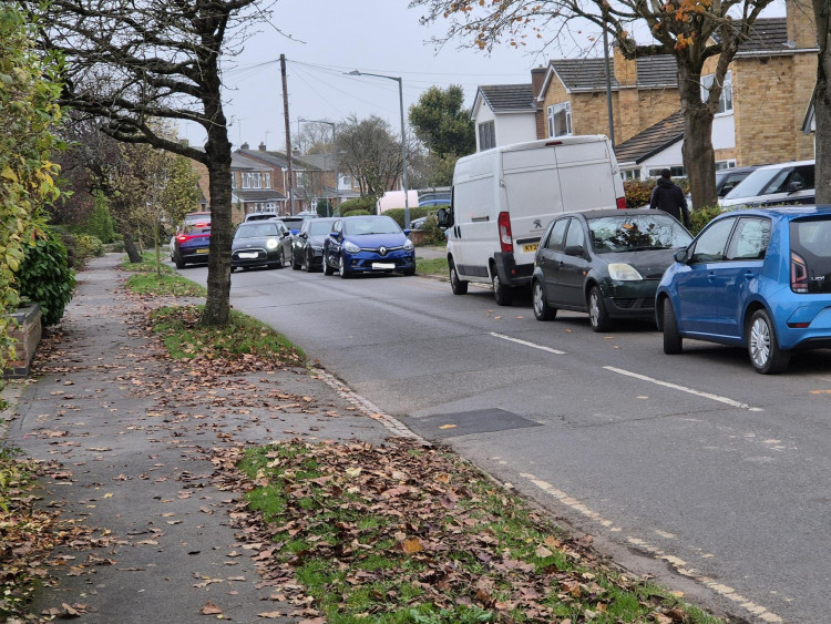 Councillors have said parking around Castle Farm leisure centre is becoming 'dangerous' (image via Cllr Richard Dickson)